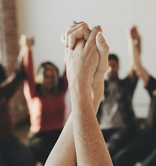 Holding Hands Up High