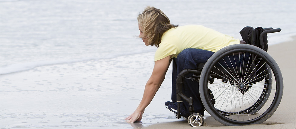 Wózek inwalidzki na plaży?