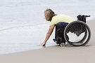 Wheelchair on the Beach