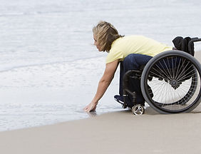 Wheelchair on the Beach