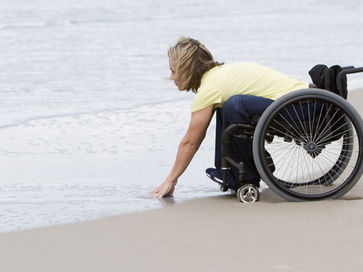 Wheelchair on the Beach