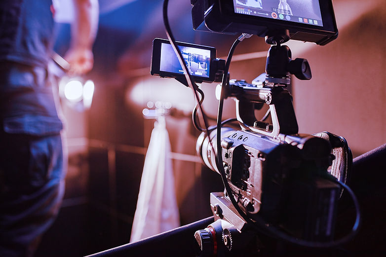 Professional camera closeup
