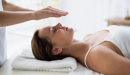 Woman on massage bed
