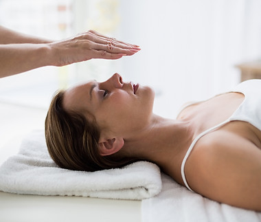Woman on massage bed