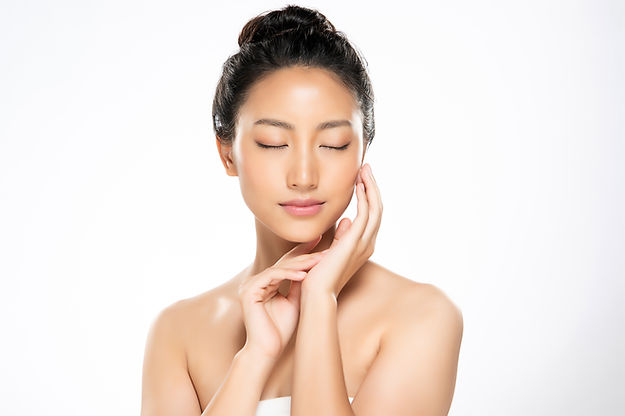 Piel lisa y brillante colageno