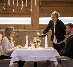 Romantic dinner in the restaurant