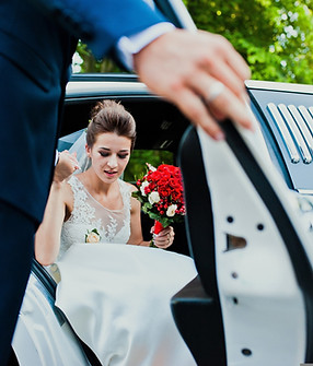 Bride Exiting Car