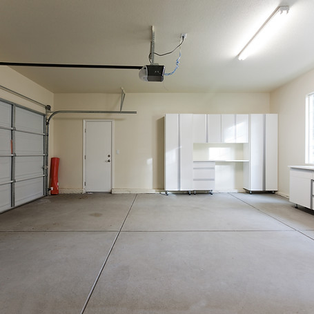 Empty clean garage
