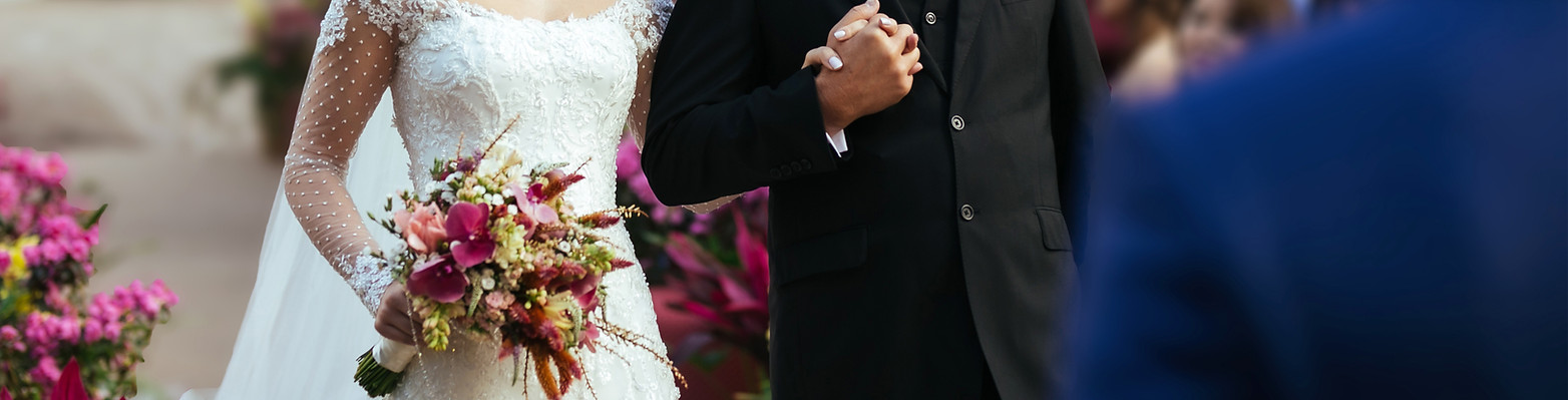 Bride Walking with Father