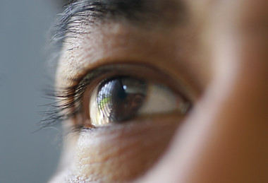 Eyes close up