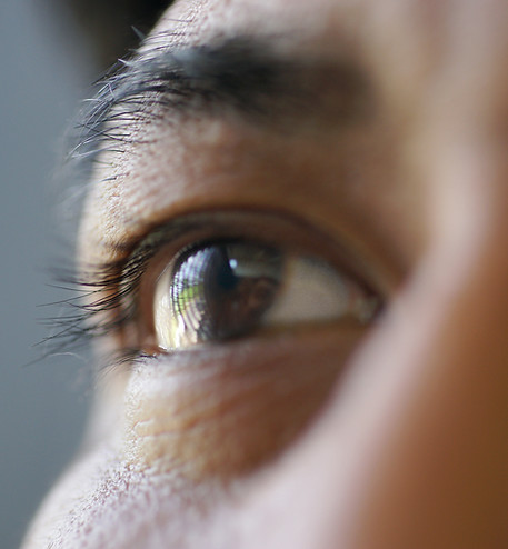 Eyes close up