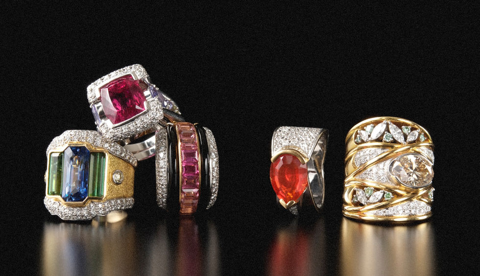 Bagues en pierres précieuses de luxe