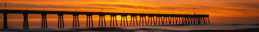 Sonnenuntergang über dem Pier