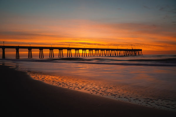 Sunset Over Pier