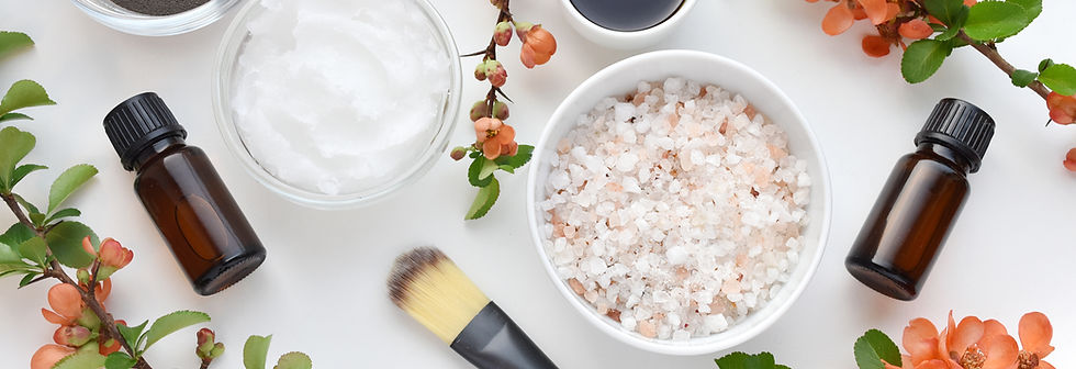 Produits de beauté aux fleurs