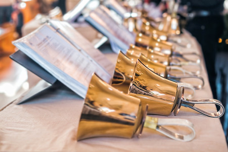 Golden Handbells Display