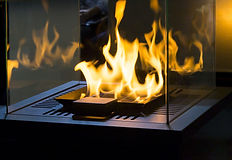 Glass Fireplace