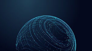 Esfera digital abstracta