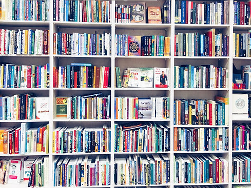 Colorful Book Shelves
