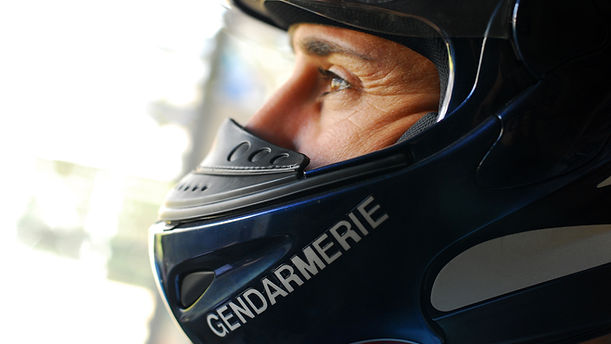 Motard de la gendarmerie