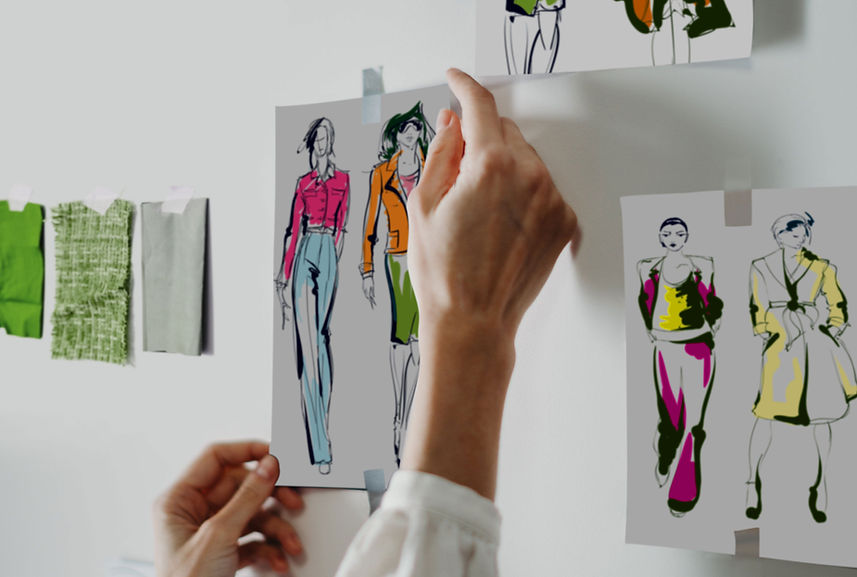 Fashion Sketch Display