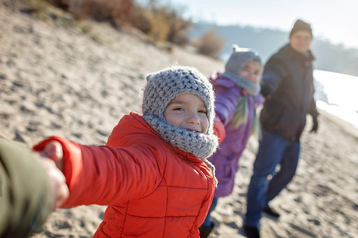 Strand om vinteren