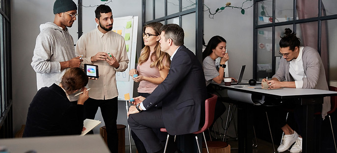 Meeting in the office