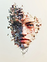 Pixelated Face Art