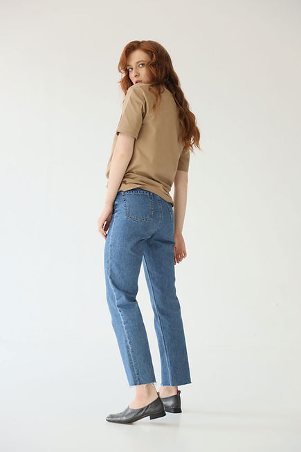 Model in Casual Clothing