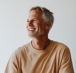 Smiling Middle-Aged Man