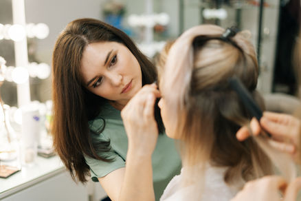 Bild einer Make-up Behandlung