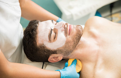 Man Getting a Facial