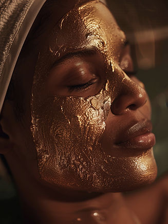 Mascarilla Facial Dorada