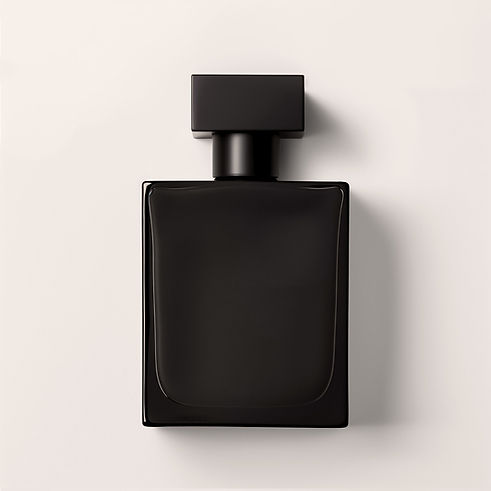 Schwarze Parfümflasche