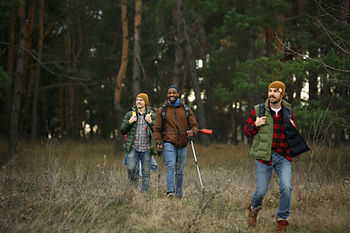 Men in nature