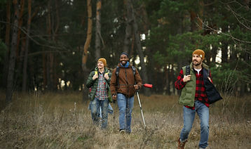 Marche vers le camping