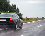 Car on Wet Road
