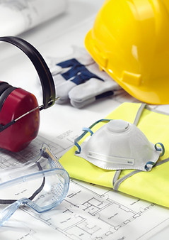 Construction worker's safety equipment