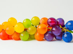 uvas coloridas