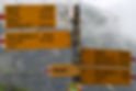 Hike direction signs
