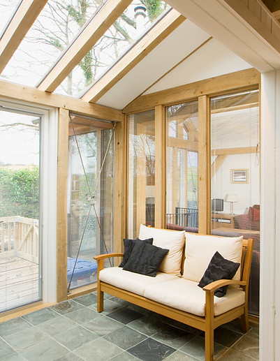 Sofa in conservatory