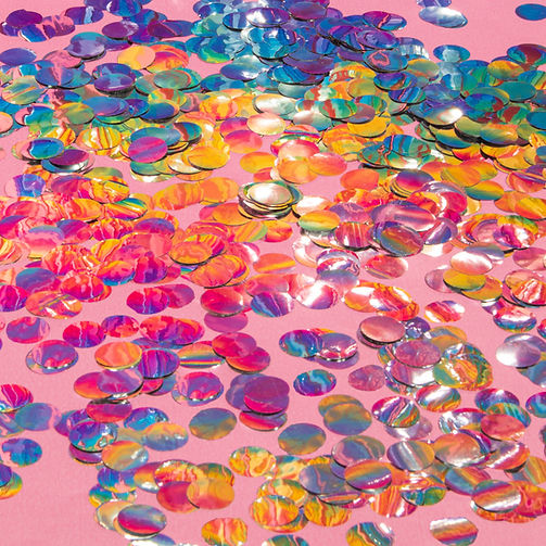 Colorful Iridescent Confetti