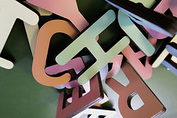 Wooden Alphabet Letters