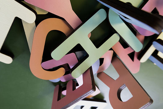 Wooden Alphabet Letters