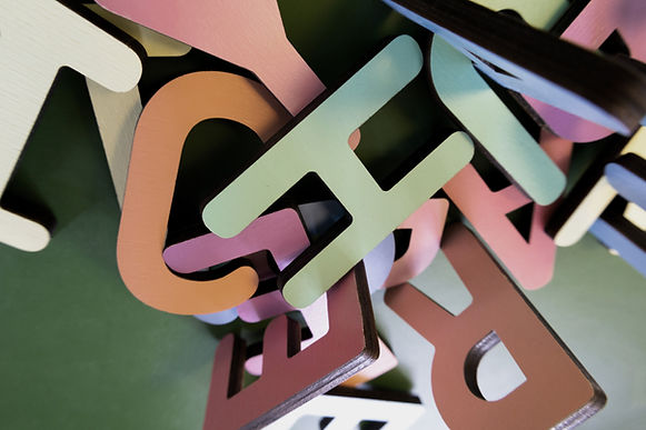 Wooden Alphabet Letters