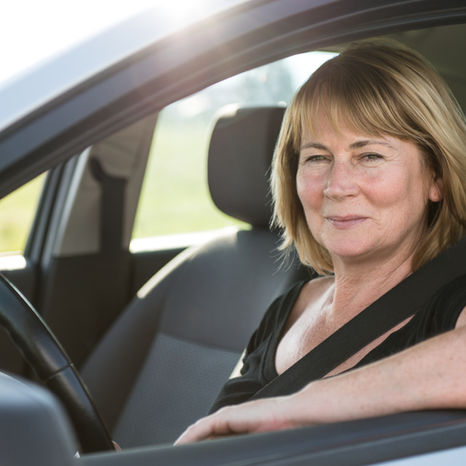 Senior Woman Driving