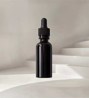 Black Dropper Bottle