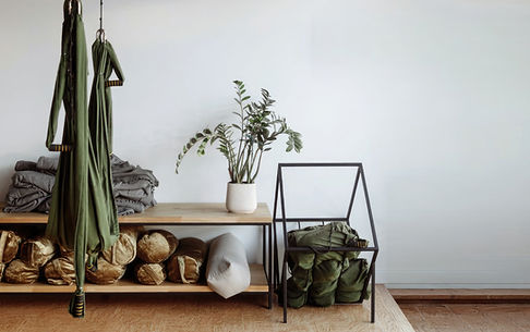 Yoga-Ausrüstungsaufbau