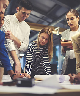 Trabajando juntos en el proyecto