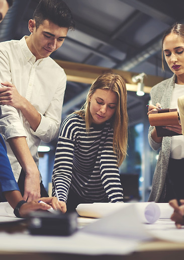 Working Together on Project